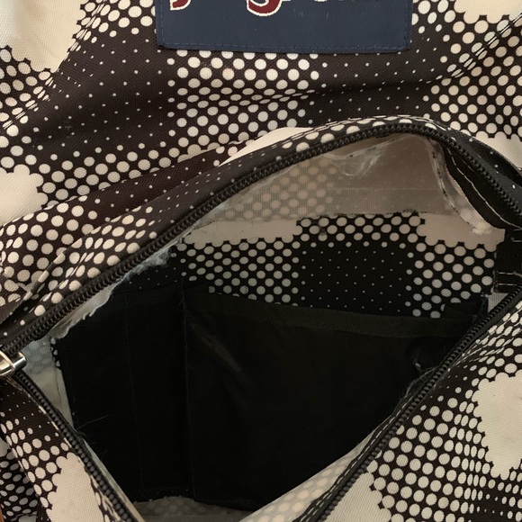 Black and White Jansport Backpack - Picture 2 of 4